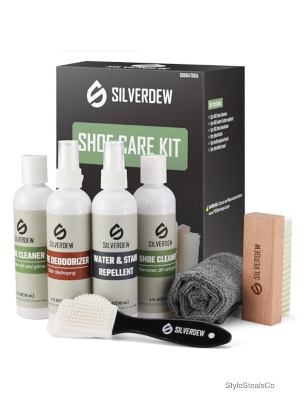 7PCS Shoe Cleaning Kit Sneaker Cleaner Waterproof Protector Deodorizer Brushes
